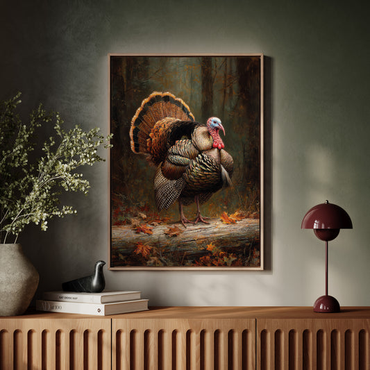 Autumn's Wild Turkey Stands Proud