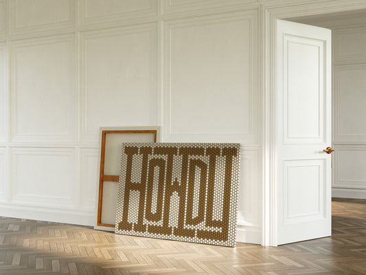 Howdy Western Mosaic Wall Greeting