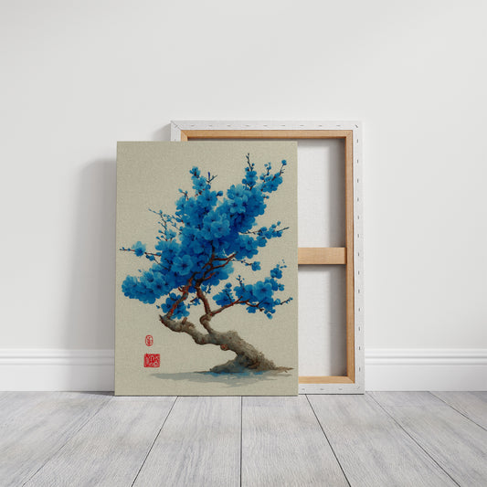 Azure Blossoms Above City Spirits