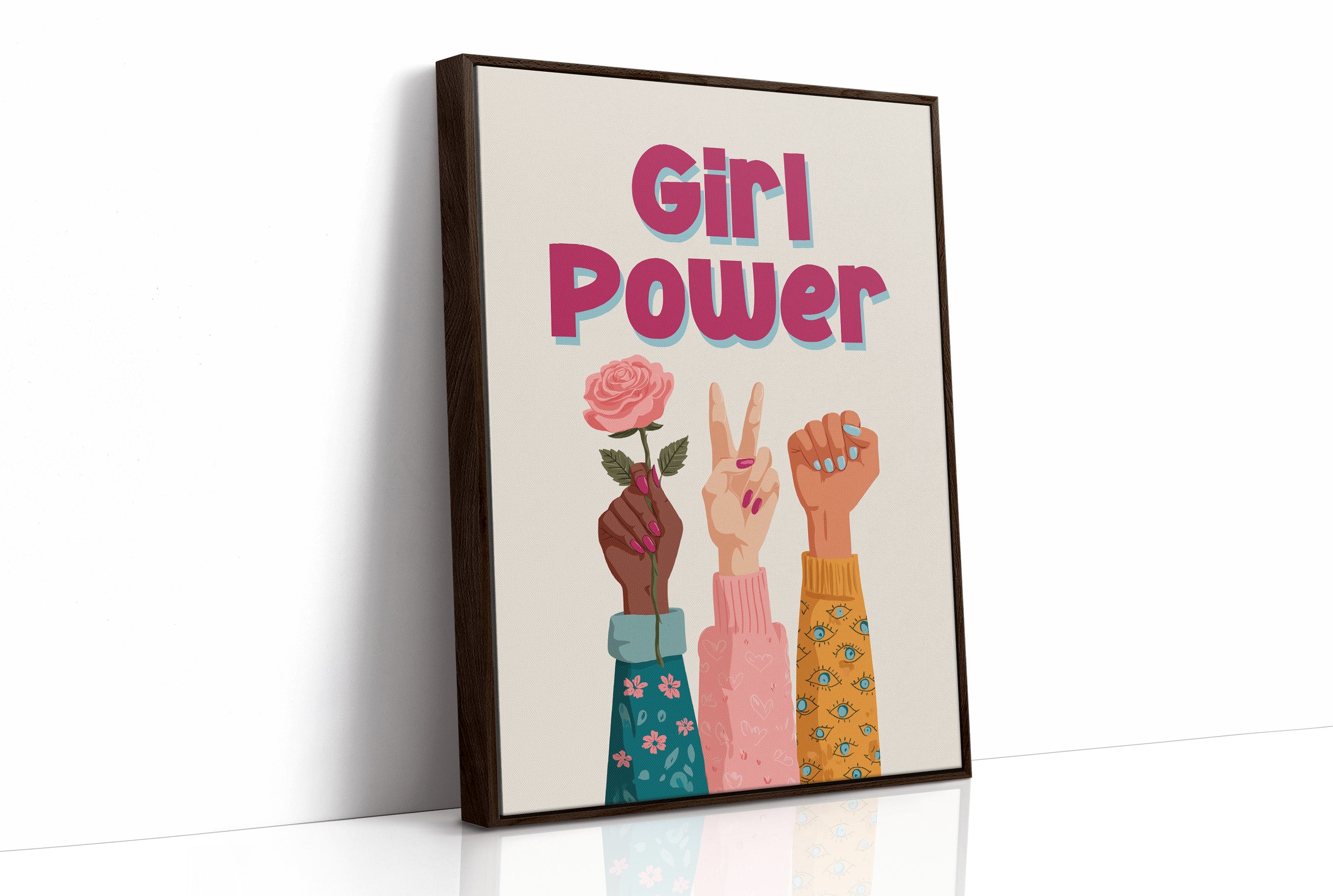 Girl Power Feminist Illustration Quote Print