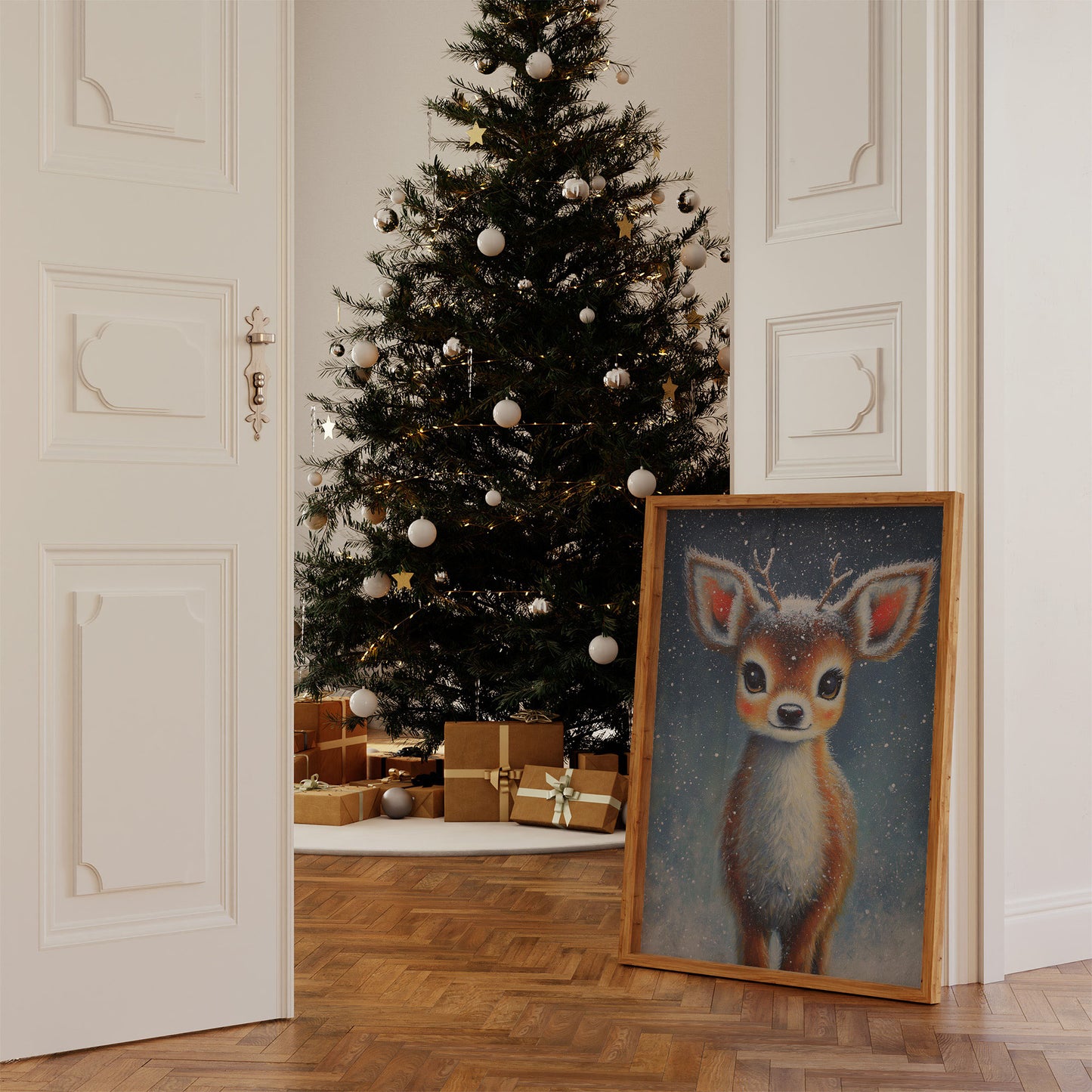 Starlit Fawn Brings Winter Magic