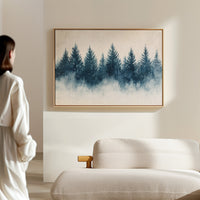 Snow Stars Dance Through Pine Night