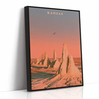 Rock Spires Sunset Prairie
