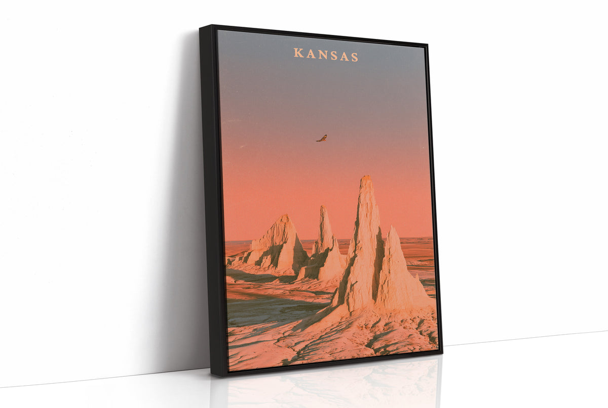 Rock Spires Sunset Prairie