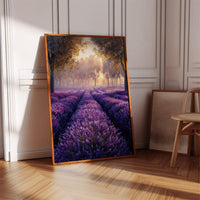 Lavender Fields in Golden Light