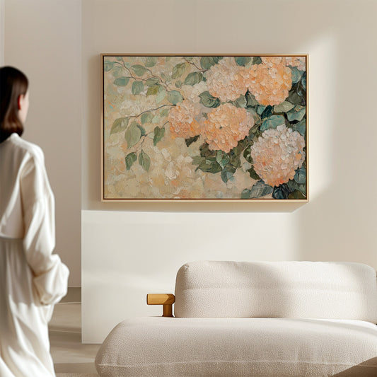 Peach Hydrangeas Paint Summer's Memory