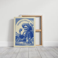 Saloon Blues In Cobalt Ink