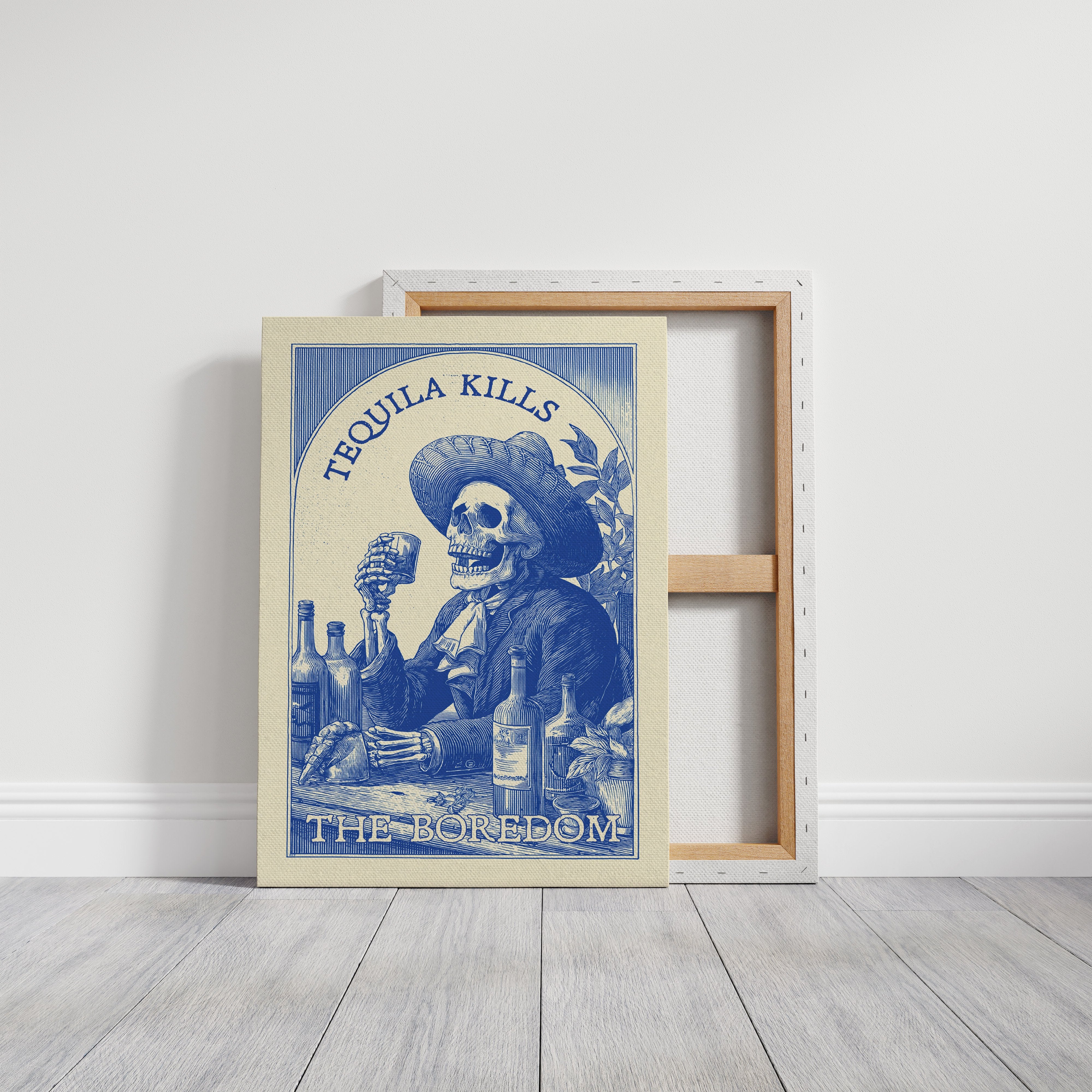 Saloon Blues In Cobalt Ink