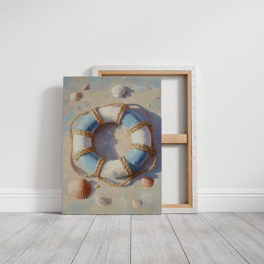 Coastal Memories In Wooden Frame