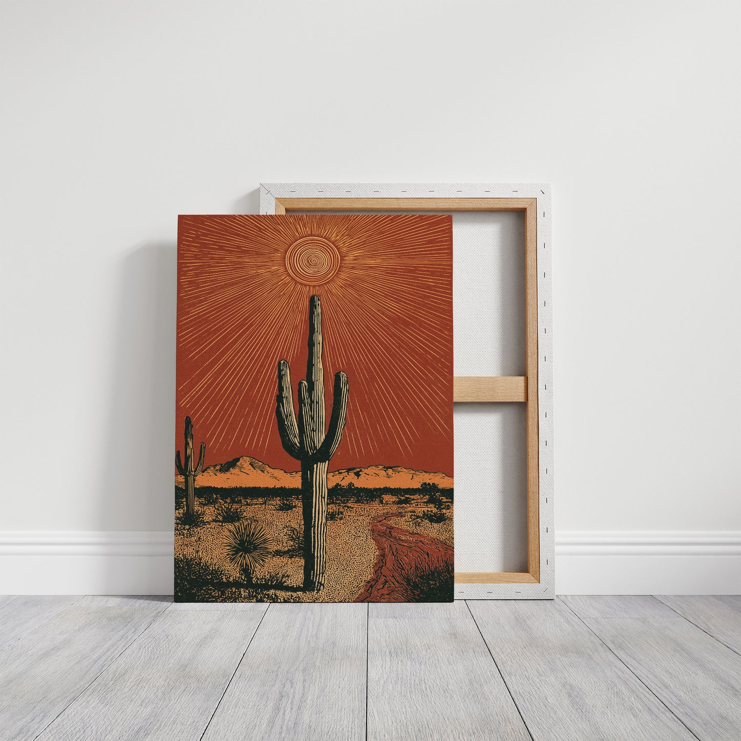 Saguaro Under Radiant Sun