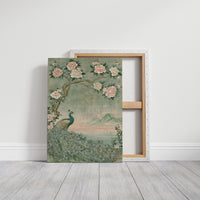 Peacock Peony Chinoiserie Mural