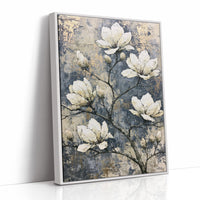Magnolia Branch on Cracked Gold