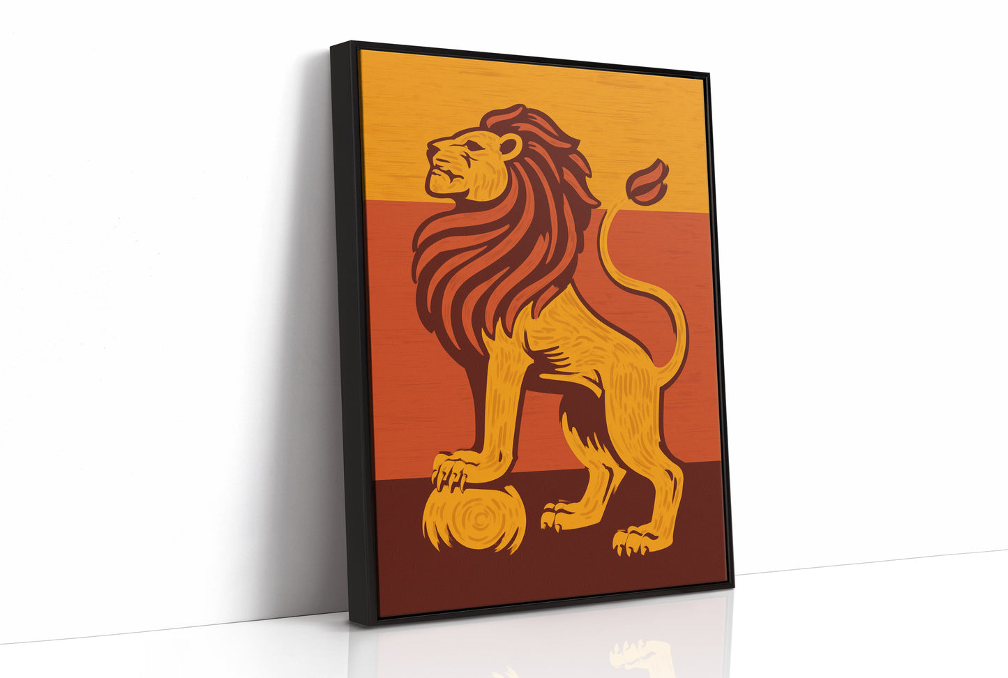 Regal Guardian in Amber Sunset