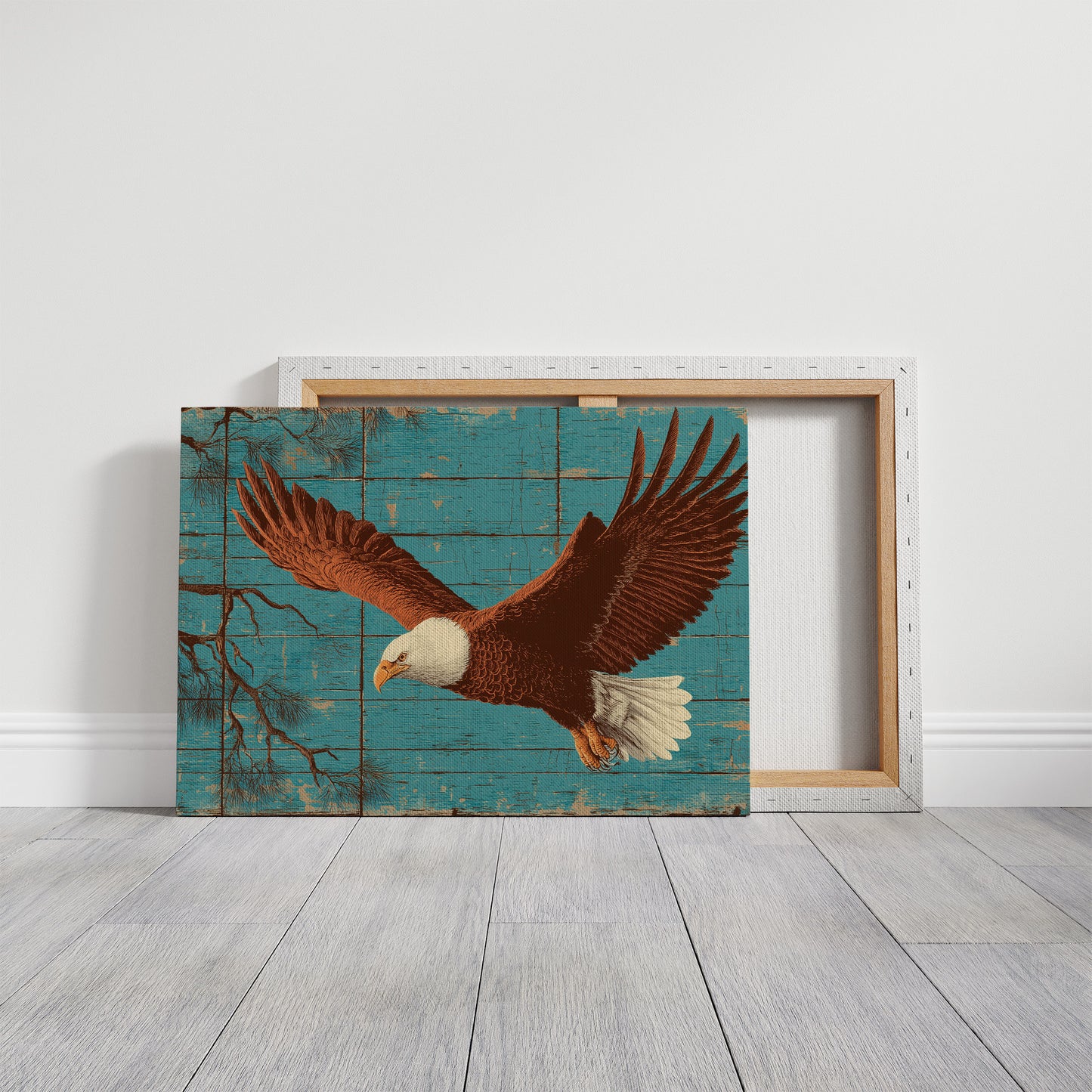 Wings Over Weathered Wood