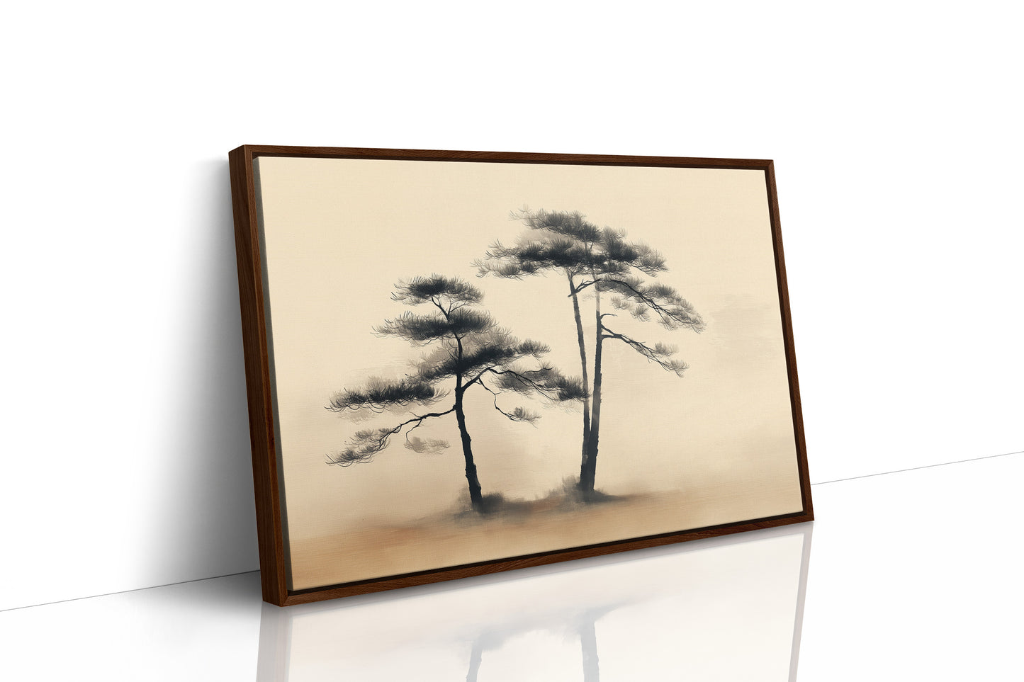 Pine Trees Dance In Morning Gold