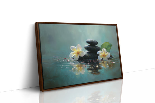 Plumeria Floats On Turquoise Waters