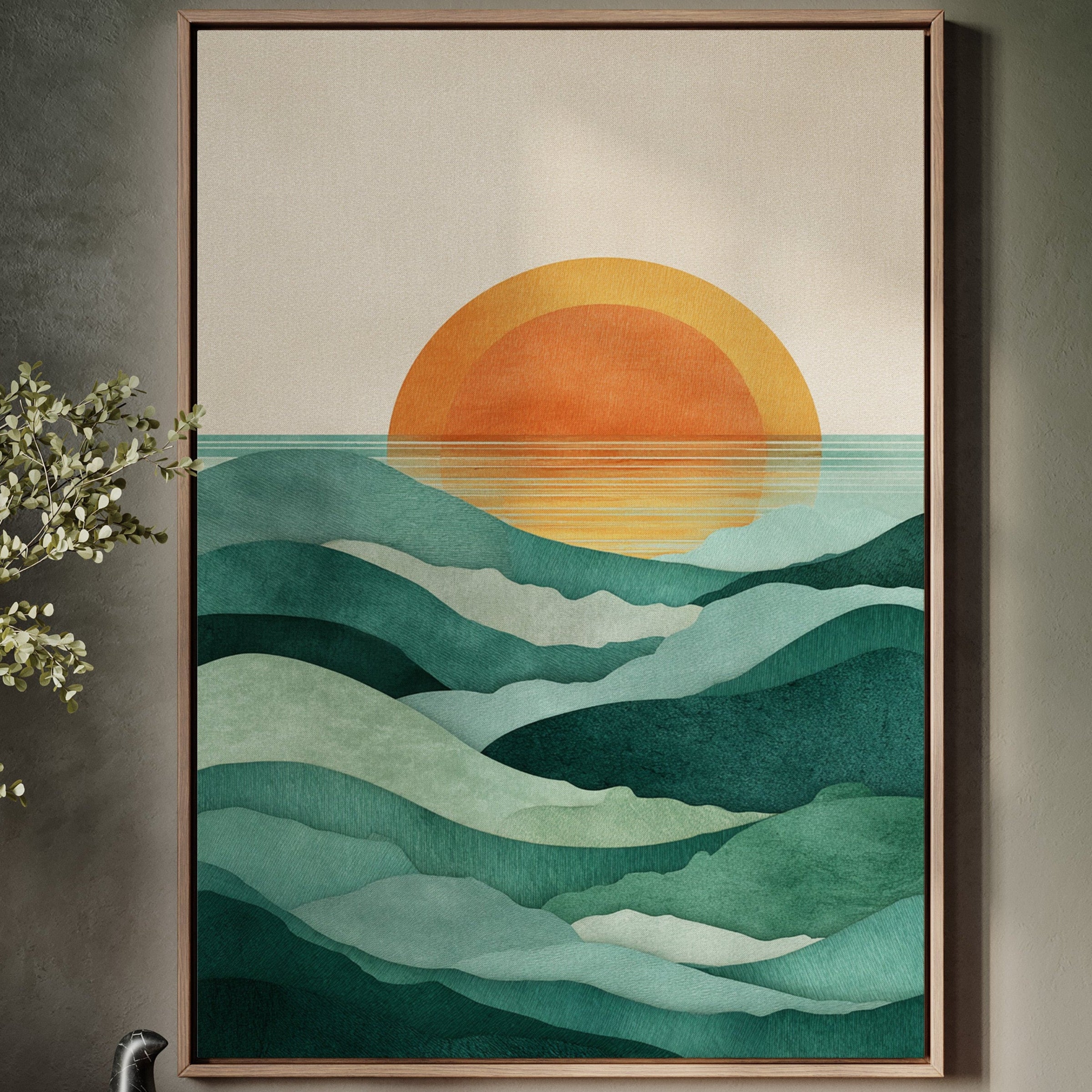 When Waves Embrace the Horizon