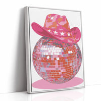 Disco Cowgirl Sparkles Pink Tonight