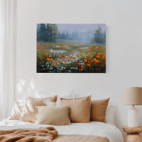 Poppies Dance In Mountain Mist