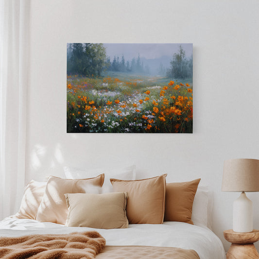 Poppies Dance In Mountain Mist