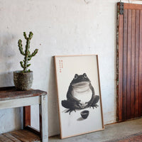 Zen Frog – A Moment of Tea