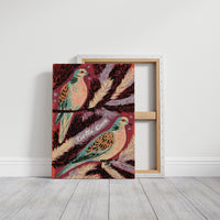 Turtle Doves in Winter Pine