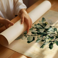 Eucalyptus Sprig on Golden Cream