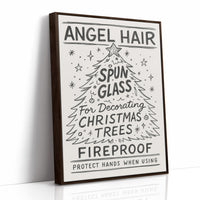 Vintage Holiday Instructions Framed