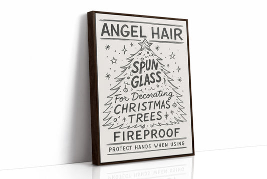 Vintage Holiday Instructions Framed