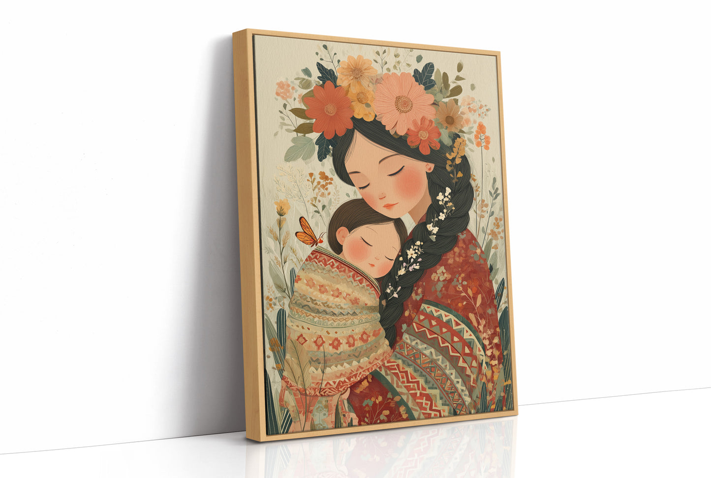 Flowers in Her Hair, Child in Her Arms