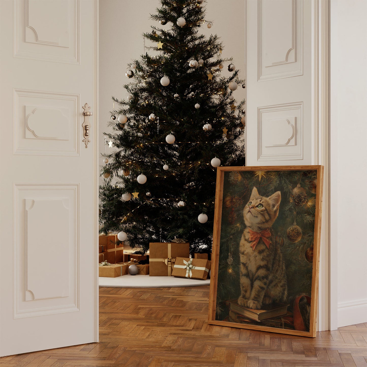 Curious Cat's Christmas Tale Unfolds