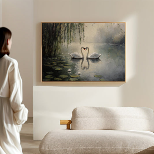 Swans Dance Among Lotus Dreams