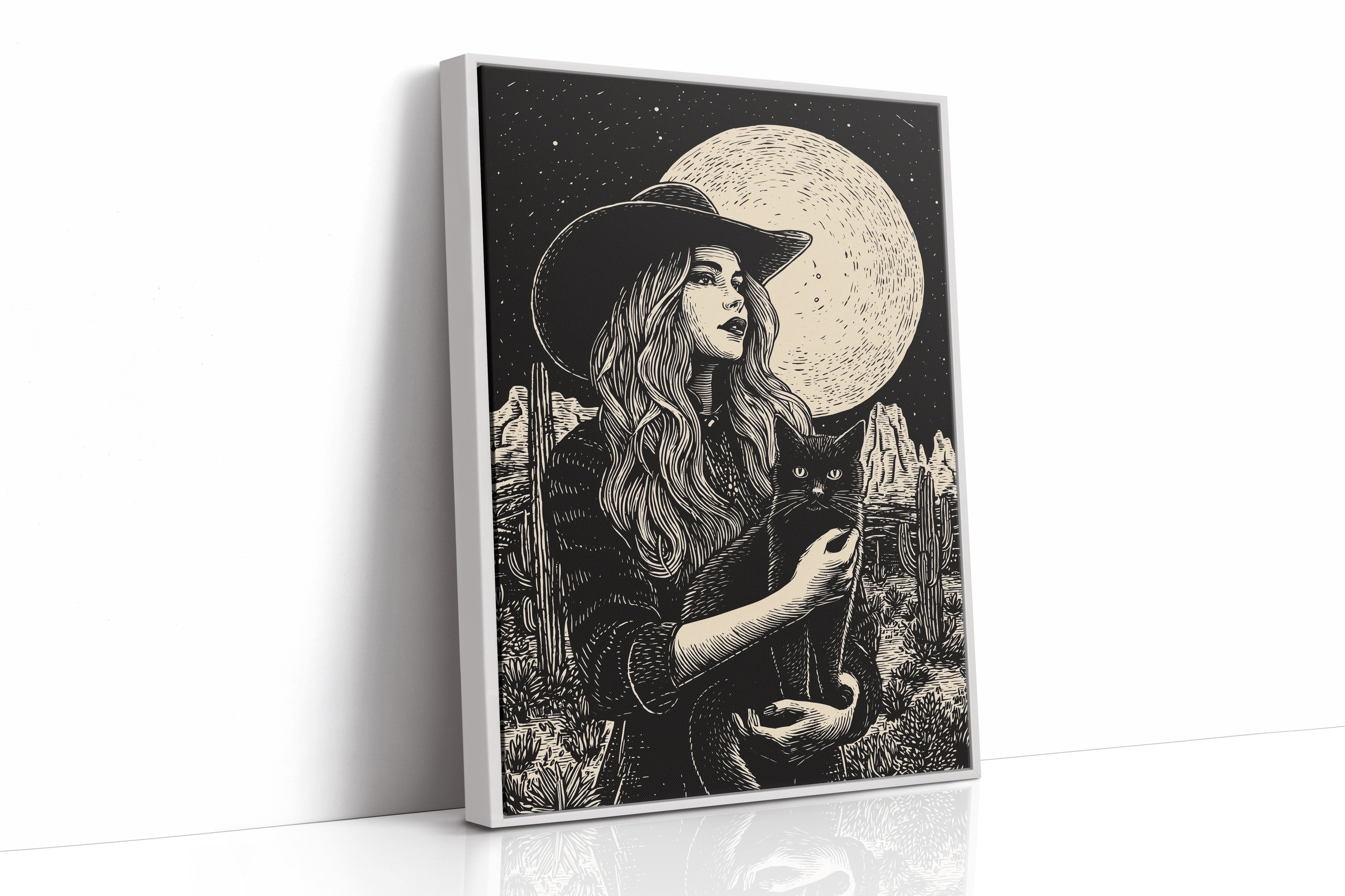 Moonlit Tales Between Desert Stars