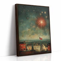 Smoke and Stars Over the Harbor