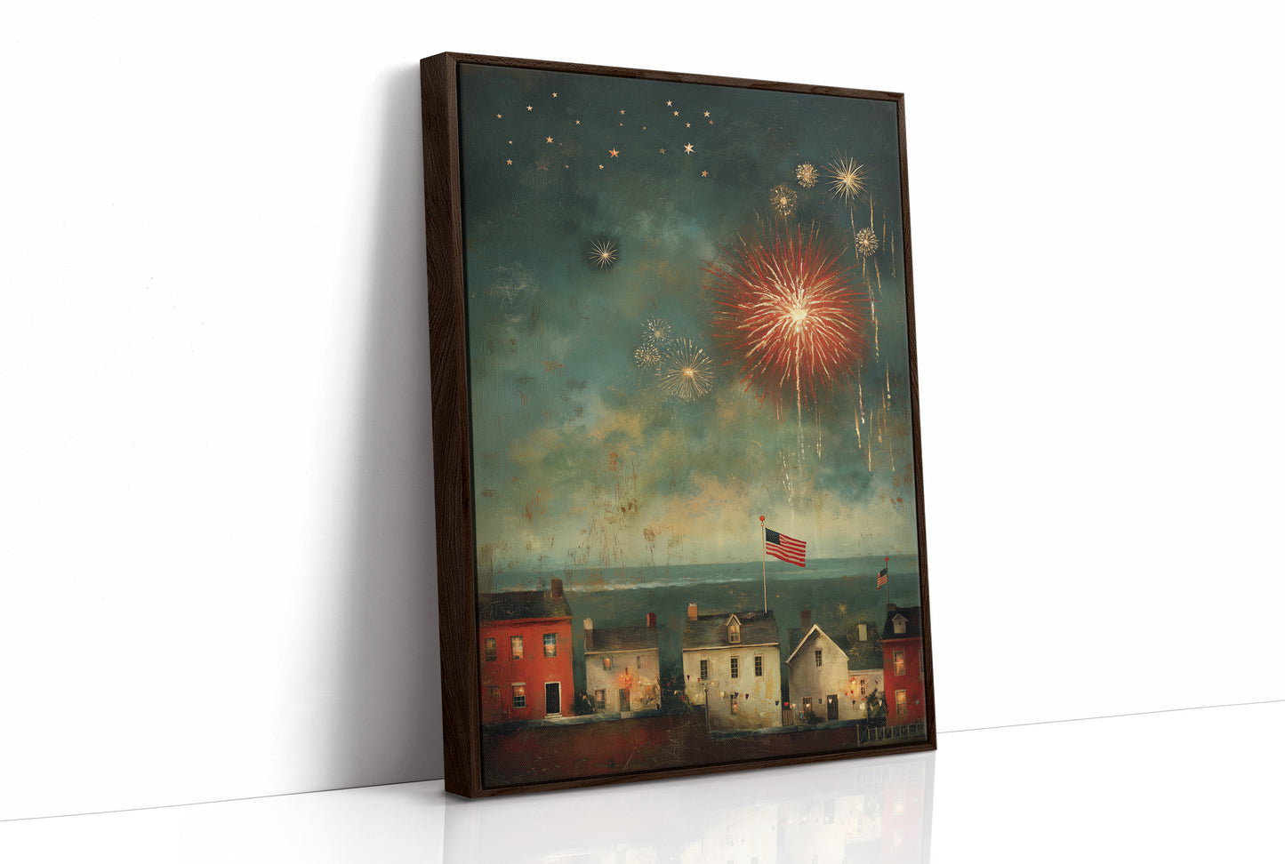 Smoke and Stars Over the Harbor