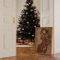 Crimson Tales Meet Winter's Glow