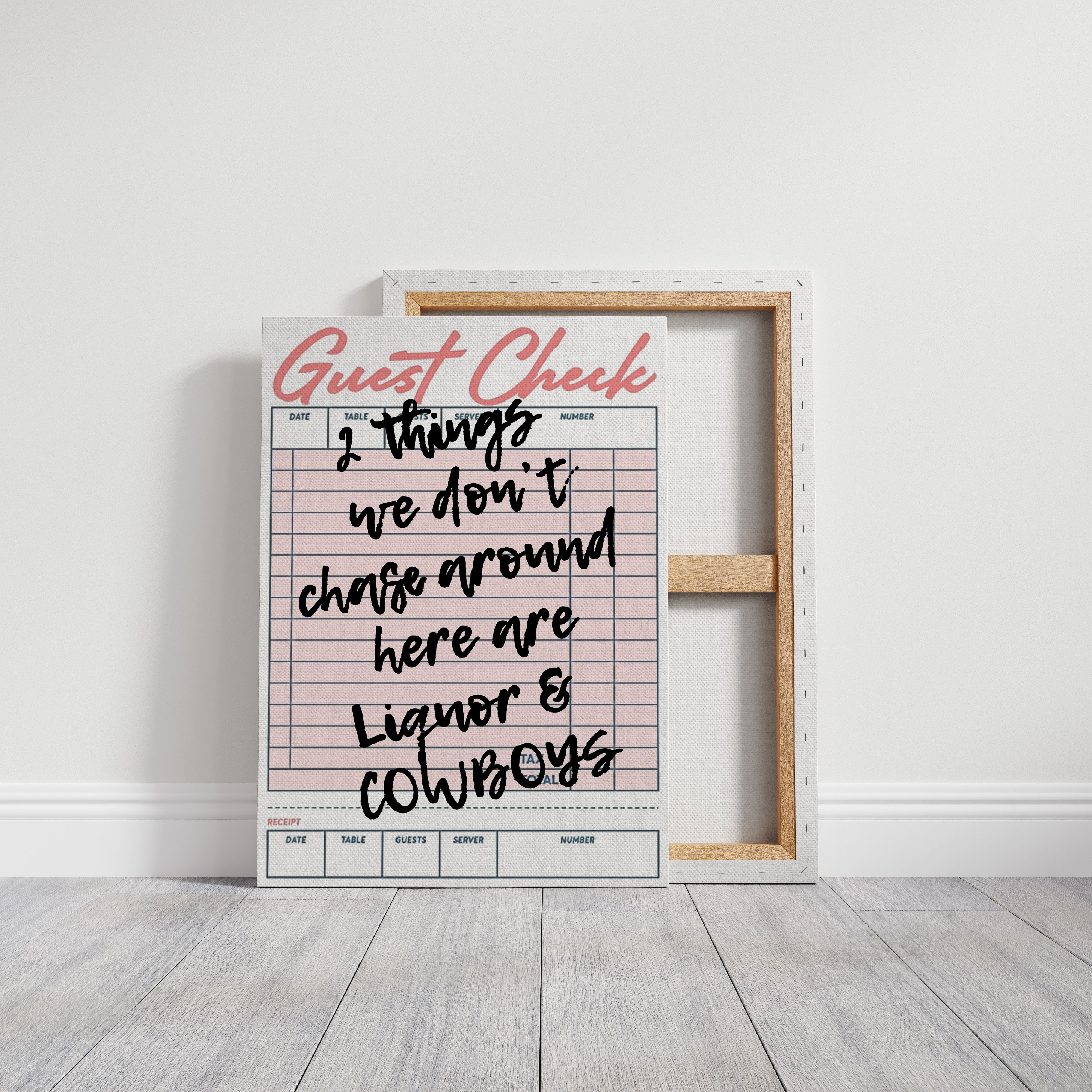 Dinner Notes On Pink Paper