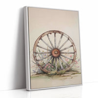 Wagon Wheel Meets Desert Wildflowers
