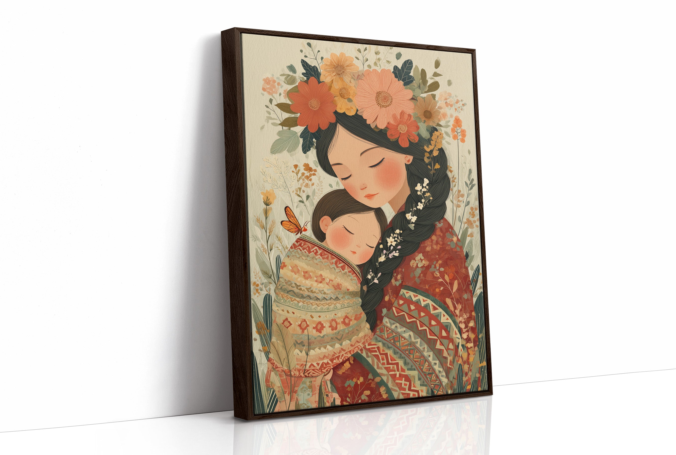 Flowers in Her Hair, Child in Her Arms