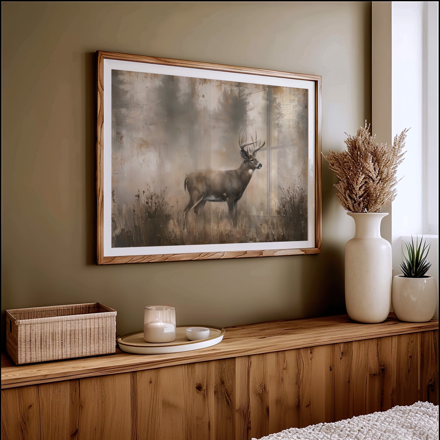 Antlers Through the Mist