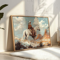 High Desert Scout on Painted Horse