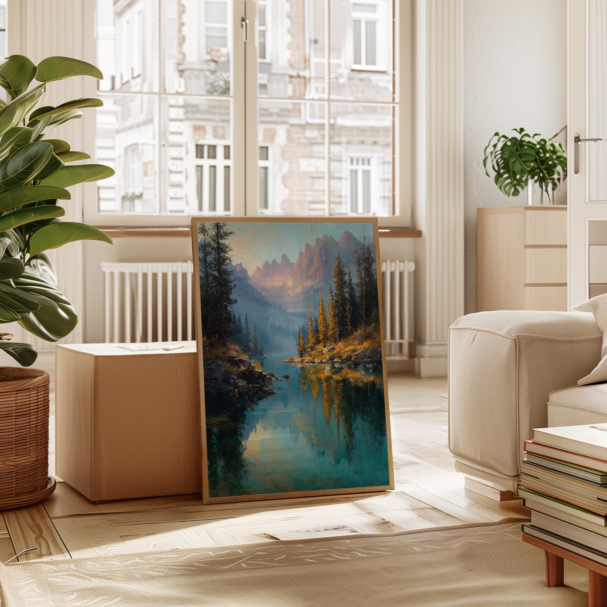 Peaks Paint Gold On Alpine Waters