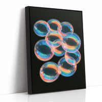 Iridescent Bubble Cluster Glow