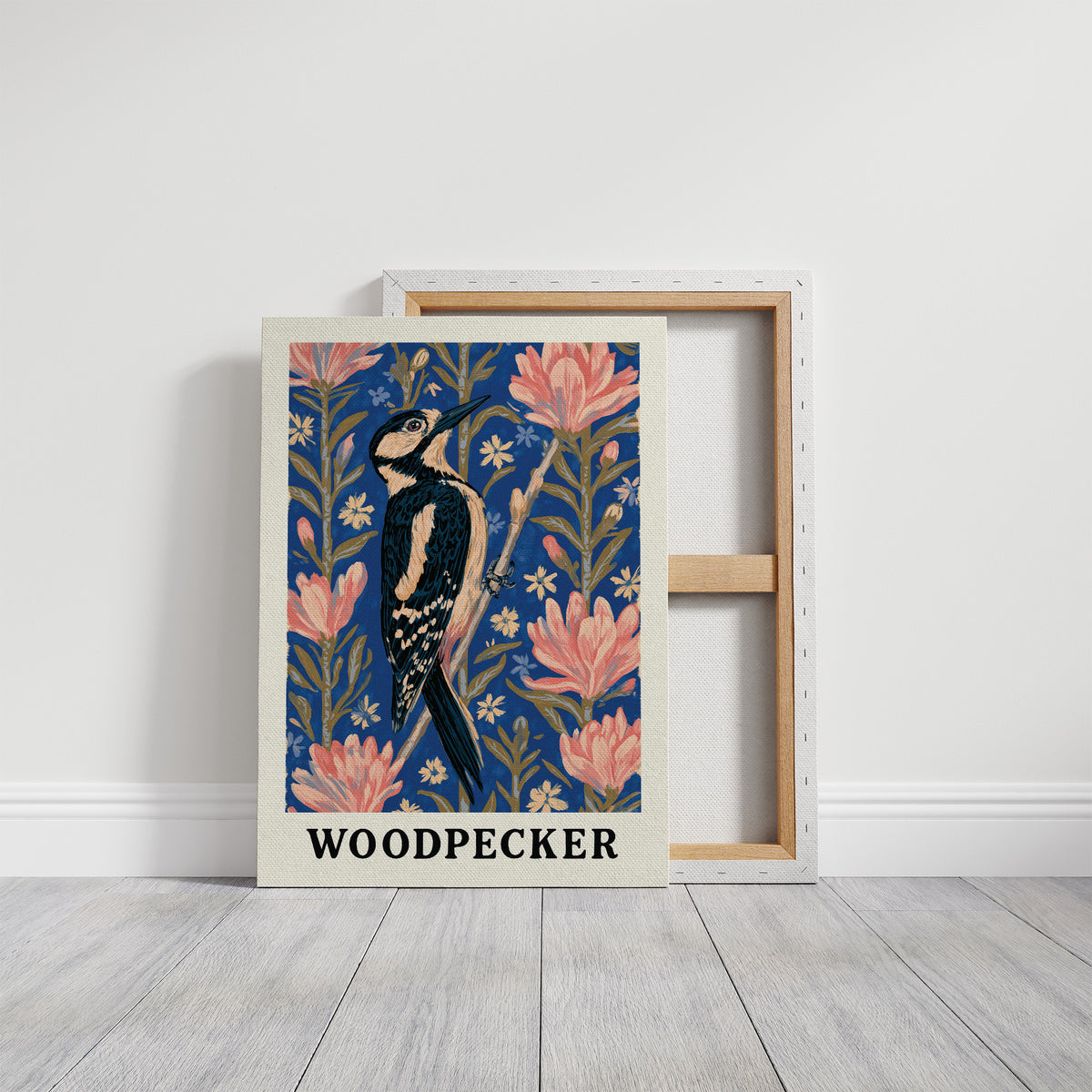 Woodpecker in Coral Blossom