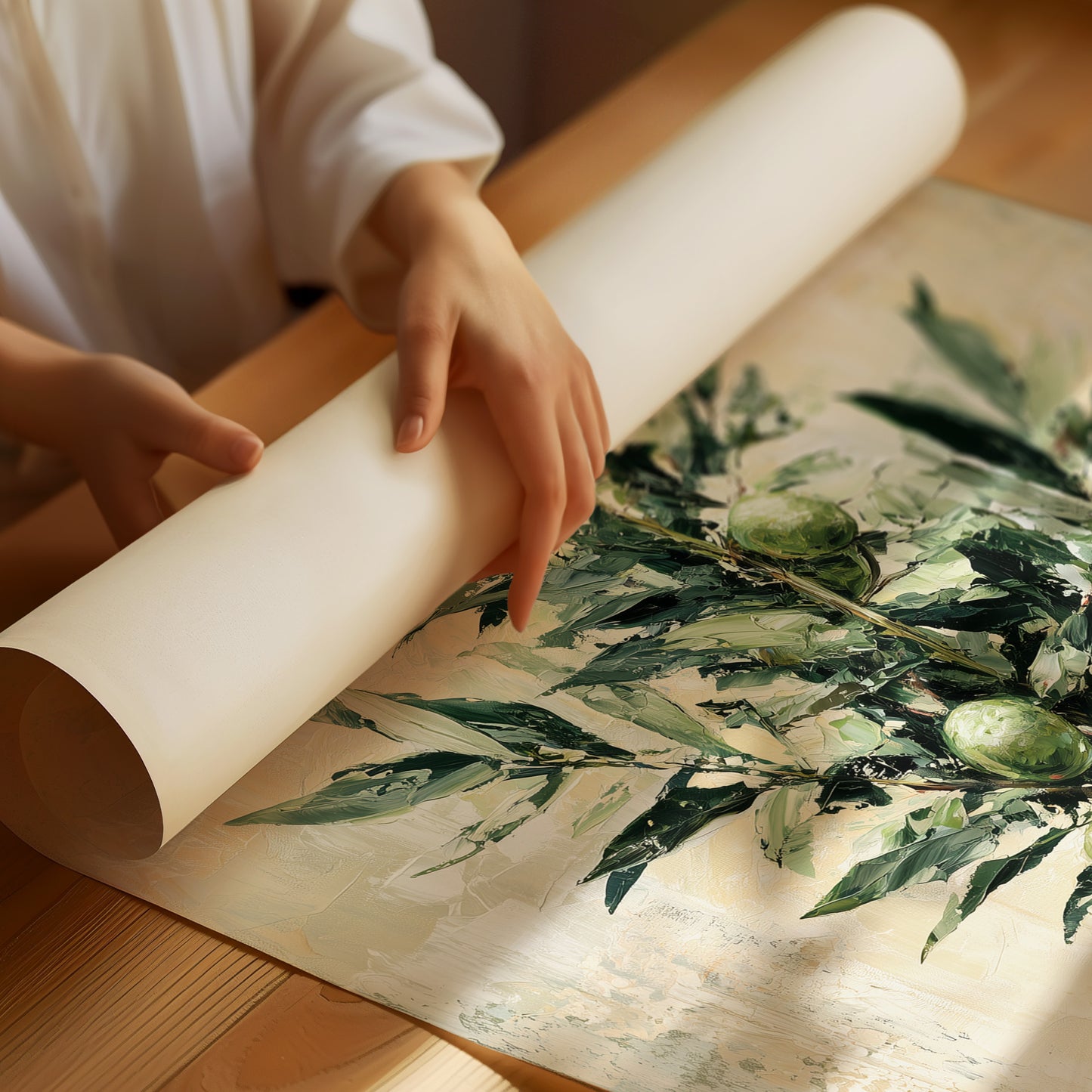 Olive Branch, Fruit and Leaf