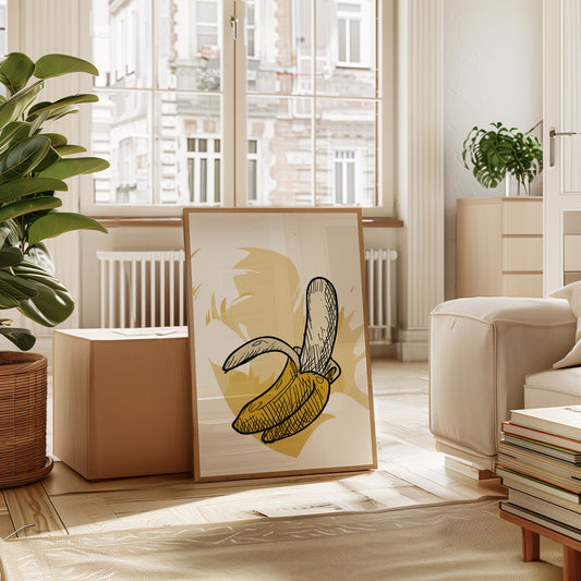 Banana Sketches Its Morning Story