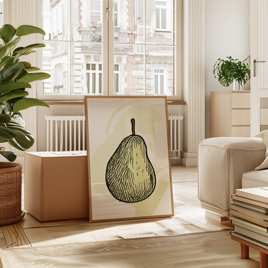Simple Pear Sketches Autumn Memories