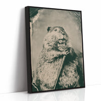 Groundhog Gentleman Tintype Portrait
