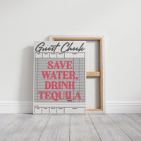 Pink Words On Restaurant Bills