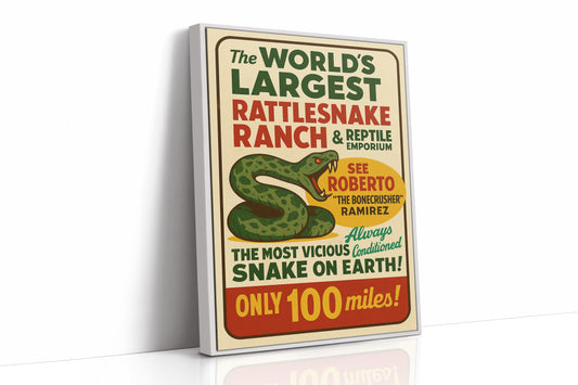 World’s Largest Rattlesnake Ranch Print